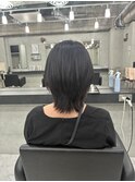 小顔ひし形 レイヤーカット 透明感カラー
