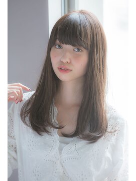 ガーデントウキョウ(GARDEN Tokyo) 小顔斜めバング＆厚めバングのマーメイドアッシュハニーヘア