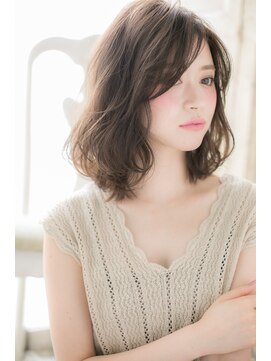 モッズ ヘア 福岡姪浜店(mod's hair) *mod's姪浜*…グレージュカラーがセクシー♪くせ毛風セミディa