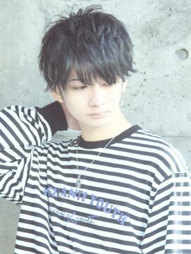 ヘア ジュレ ドゥ(hair jurer deux) 【ヘアジュレドゥ 花井】外ハネの束感ミディアムメンズヘア☆