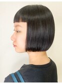 ワイドバングボブスタイル