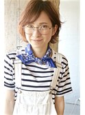 ショートパーマ 透明感カラー プリカール 根元パーマ 学割U24