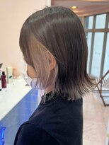 ゲーム バイ アランスミシー 横浜(GAME by Alan Smithee)&nbsp;ダブルカラーインナーカラーホワイトベージュケアブリーチ