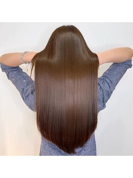 アールサロン 名駅(Rr SALON) 赤みを抑えたブラウンヘア【伏見髪質改善】