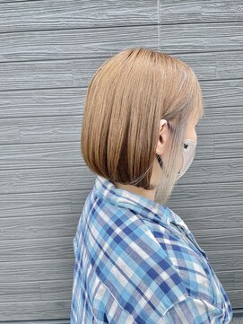 琉月 枝松店 インナーカラー×前下がりボブ