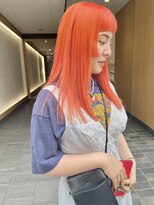 シィーム(cime) オレンジカラー オレンジ ブリーチカラーオレンジ