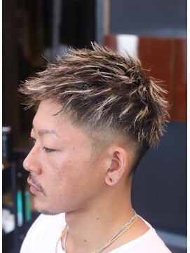 メンズジョイ(Men's joy) ソフトツイスト×ハイライトメッシュ