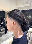 メンズヘア マンバン フェード