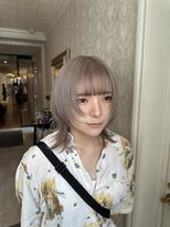 ヘアスタジオ アルス 御池店(hair Studio A.R.S)&nbsp;ウルフカット×ハイトーンミルクティー