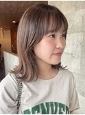 ミルクティーベージュダブルカラーケアブリーチインナーカラー