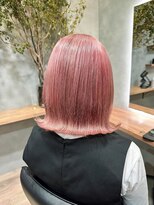 ノアル(NOAHL)&nbsp;10代/20代/ダブルカラー/ピンク/ペールピンク/ブリーチ/