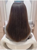 大人かわいい☆扱いやすいツヤ感セミロング♪髪質改善ストレート