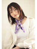 ミディアム　レイヤー　ウルフ　ストレート　代官山　中目黒