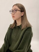 ロマリア 渋谷 渋谷宮益坂(Lomalia)&nbsp;【Lomalia渋谷】White beige シアーカラー セミディ