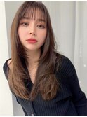 似合わせカット/ロングレイヤー/シャギーカット/ぱっつん前髪