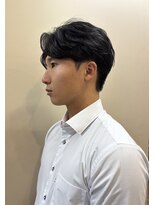 毛流れセンターパート