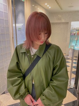 ラパンセヴェール(LA PENSEE VERT) ペールピンク×ブラウンのバイカラー