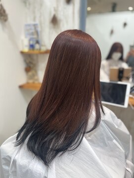 ルヴェール 茜部店(Le Vert) レッド×ブラック　デザインカラー