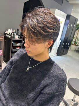 メンズサロン キング 梅田店(Men’s salon K!ng) 波巻きツイストスパイラルパーマ/フェザーパーマ/眉毛/メンズ