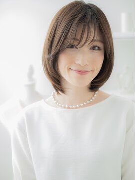 カバーヘア 上尾西口店(COVER HAIR) 大人美人透明感ミルクティーアッシュボブディ20代30代40代