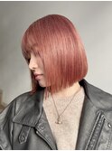 切りっぱなしボブ長めボブナチュラルボブ結べるボブ前下がりボブ