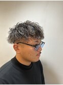 メンズカット＋ハイライト＋パーマ