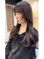 カラ フクオカ(Cara FUKUOKA)&nbsp;レイヤーカット&ショコララベンダー【福岡髪質改善水素カラー】