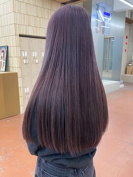 パークレーン アイス イヴェン(park lane ICI yeven) ブリーチなしダブルカラーミディアムボブ20代30代40代夏カラー