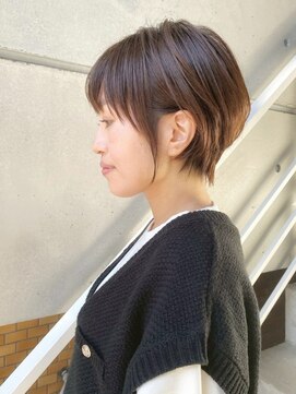 美容室カードル 新小岩店(Cadre) くびれショート/透明感カラー