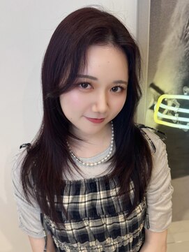 アマンドール(Aman D'or) ザクザクレイヤーカット×艶感ピンクブラウン♪