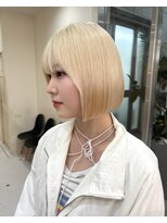 ベル 表参道Terrace(Belle)&nbsp;ブロンド×ミニボブ、主役級かわいさ★ 肌が透ける、淡色◎