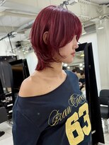 アクアオモテサンドウ(ACQUA omotesando)&nbsp;△レイヤーカットウルフカットハッシュカットレッドカラー