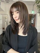 ガーランドギンザ(Garland Ginza)&nbsp;ミディアム　顔まわりレイヤー　くすみベージュ