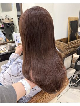 ディフィーノ 赤坂(DIFINO) 大人ガーリーウォームブラウン/巻ける縮毛矯正