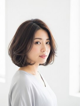 ヴィスコ(visco) 前髪なしフワッとボブ