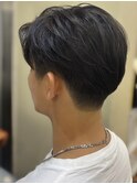 >>センターパート 毛流れパーマ