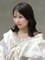ルアナ 梅田店(Luana)&nbsp;顔まわりレイヤー×透明感オリーブカラー/大阪梅田茶屋町