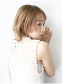 仙台/髪質改善/シルキーベージュ☆外ハネボブディウルフ