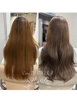 カラフクオカ 薬院駅前(Cara FUKUOKA)&nbsp;ヘーゼルベージュ&レイヤーカット《福岡髪質改善カラー》
