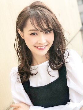 アグ ヘアー フォンテ 大泉学園店(Agu hair fonte) シースルーバング グレージュ 小顔 かわいい