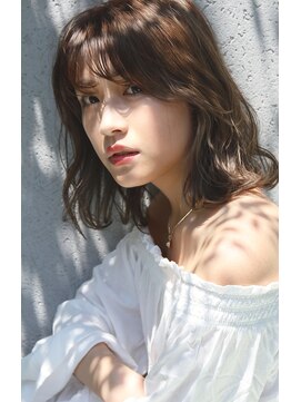 チョビー 銀座(chobii) 道村/くびれセミディ/デジタルパーマ/シースルーバング/イルミナ