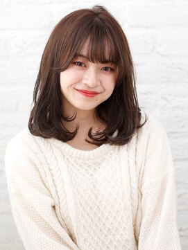 メゾンマニフィック(Maison Magnifique) 【Maison Magnifique】 × 田草川 ネイビーカラーふわミディ