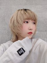 リアイス(Re:ICE)&nbsp;ミニウルフ/くすみブルー/流れるレイヤー/インナーハイライト