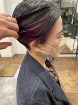 ヘアーアイスカルテット(HAIR ICI QUARTET) イヤリングカラー×ボブ×前下がり