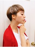 ボーイッシュショート ハイトーンシルバーカラー