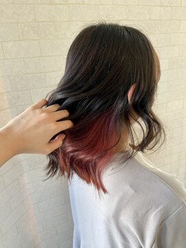 サロン Salon アイ アート ピンクレッド インナーカラー