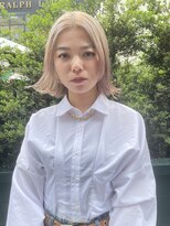 ボブレイヤーウルフボブハイトーンカラー銀座有楽町20代30代