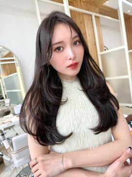 アフロートリノ(AFLOAT Leino) 大人可愛いロングレイヤー　ハイレイヤー　小顔顔まわりカット#