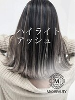 マックスビューティーギンザ(MAXBEAUTY GINZA)　&nbsp;☆外国人風外ハネハイライトアッシュセミロング☆銀座/東京駅