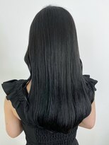 アイティーバイアルバム 八王子店(IT by ALBUM)&nbsp;アッシュブラックブルーグレージュレイヤーロング_ba485381